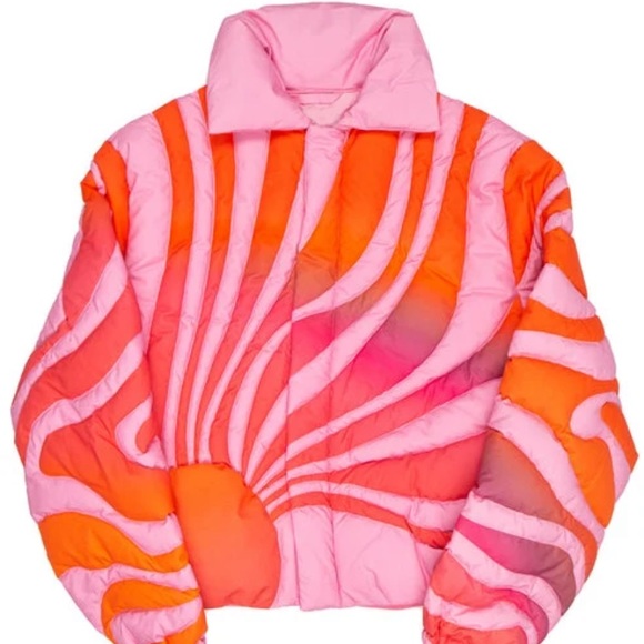 ERL Pink Sunset Down Jacket ❤️New❤️ - Picture 9 of 15